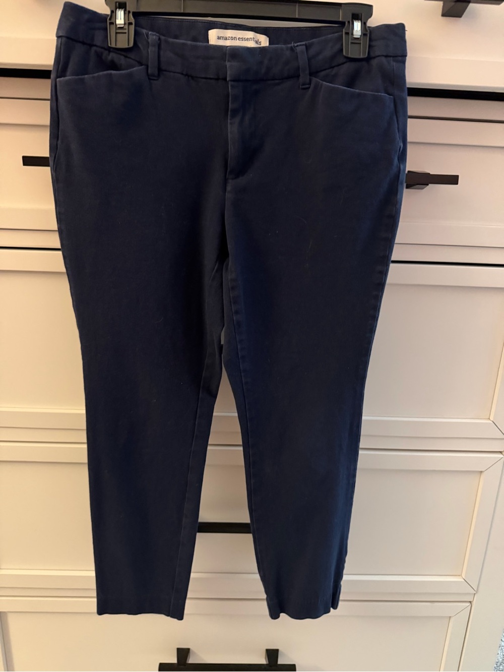 Amazon Essentials Black Ponte Slim Pants